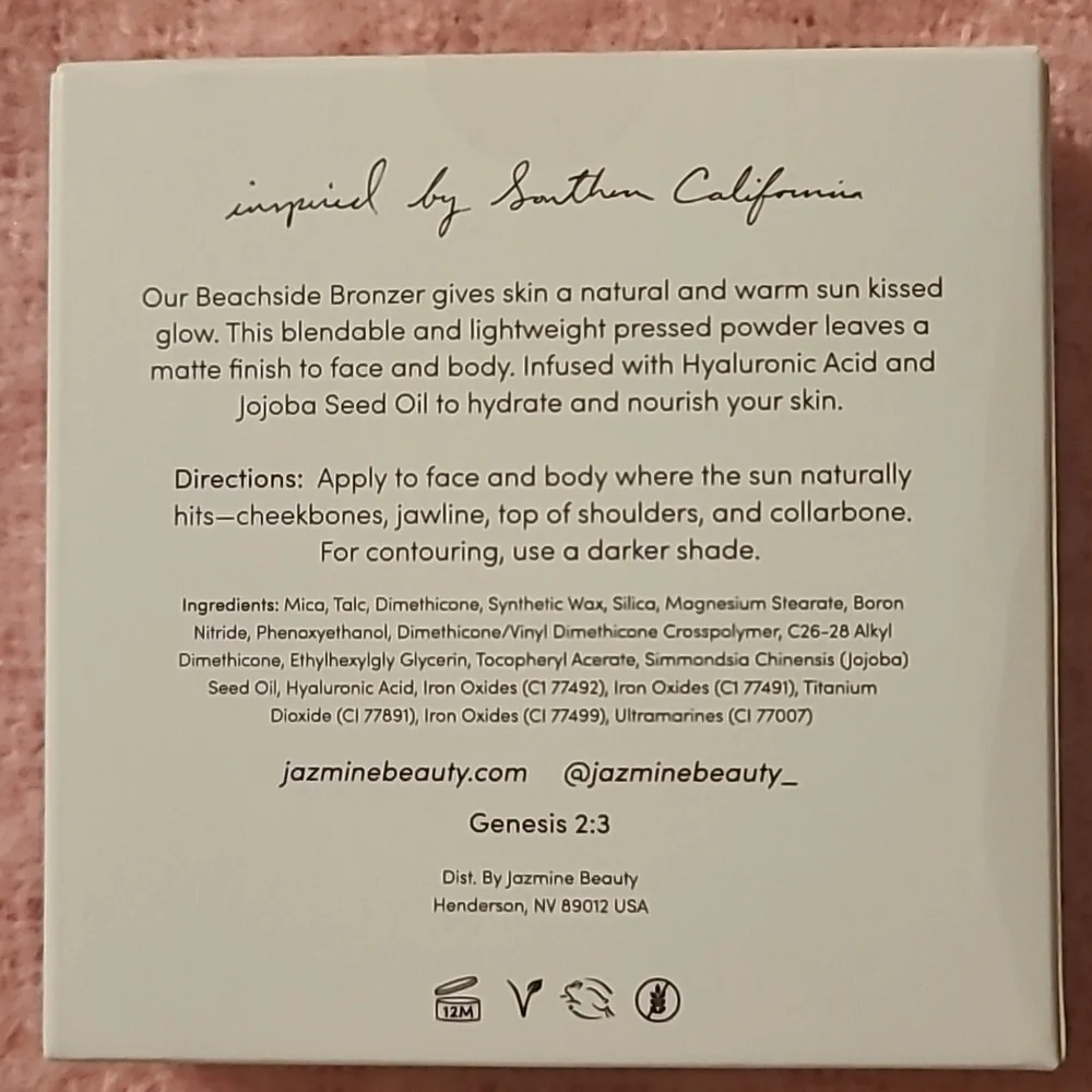 Jasmine Beauty Beachside Bronzer Shade Light